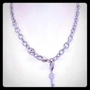 Judith Ripka Key to my Heart Sterling Necklace